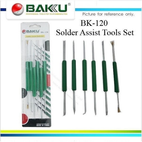 BAKU BGA SOLDERING AID TOOL SOLDER ASSIST REPAIRING TOOLS SET (6 IN 1) BK-120